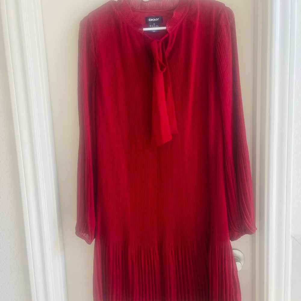 DKNY maroon dress